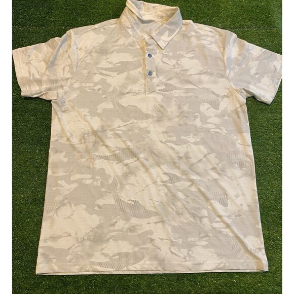 Druids polo mens XL white gray moisture wicking lighweight breathable Nylon RK - Picture 2 of 11